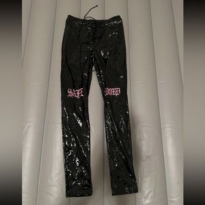 Widow Safe Word Vinyl Pants small Dolls Kill